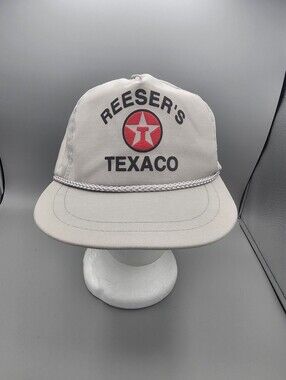 Vintage Texaco USA Hat Reesers Haven Pennsylvania NOS Gray Lightweight 60s 70s